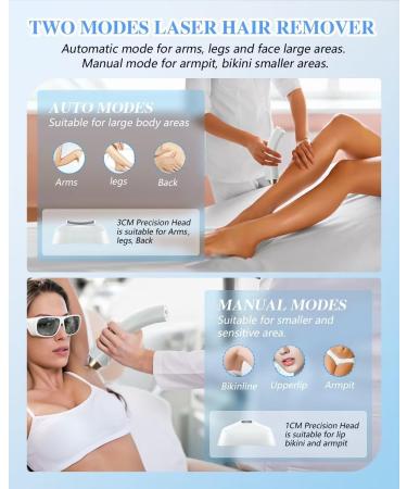 Buy 1 Get 1 Free IPL Hair Removal Device - Full Body Laser with 3 Functions & 6 Energy Levels for Painless Epilation | Infinite Light Pulses for Bikini Line & Face - Buy Online on GoSupps.com