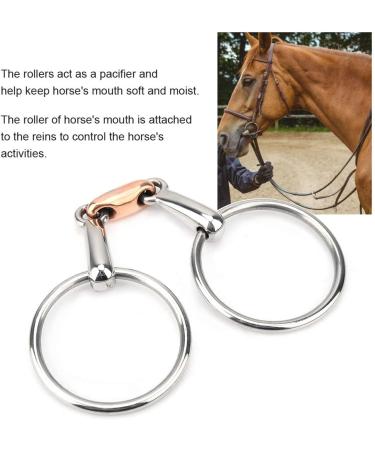 Horse Mouth Bit Stainless Steel Snaffle Bit Horse Ring Hollow Jointed Mouth Loose Thickeness Bit Loose Mouth Bit Roller for Horse Racing Accessory(11.5cm) - Buy Online on GoSupps.com
