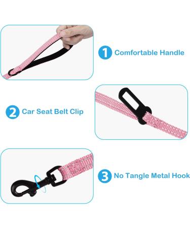 PetBonus XS Pink Cat Dishes & Adjustable Leash - Breathable Soft Design for Kittens - Reflex Stripes - Buy Online on GoSupps.com