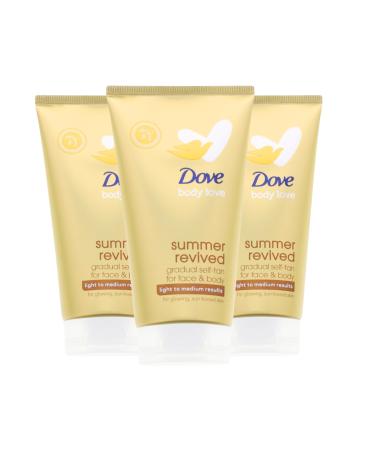 Dove Summer Revived Lot de 3 lotions autobronzantes pour le corps 75 ml