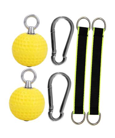 Fomiyes 1 set of grip training ball angle 90 handles stepping handle trainer eagle handle handle ball handle gap reinforcement pull-up balls fitness polyester household ball on the wrist