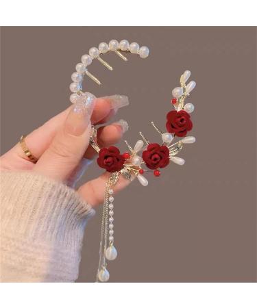 2PCS Flower Ponytail Hair Accessories Hair Claws Clip French Style Barrette for Women - 2 Pack - Buy Online on GoSupps.com