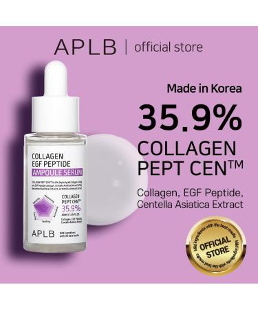 APLB Collagen EGF Peptide Ampoule Serum | 35.9% Collagen Peptide for Elasticity & Moisture | Revitalize Skin Texture | Korean Skincare Essentials - Buy Online on GoSupps.com