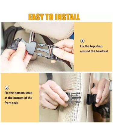 Kardne 2Pcs Kids Car Seat Storage Bag - Waterproof Organizer with Anti-Kick Protectors & Toy Storage Pockets | Easy Clean 600D Polyester Mesh - Buy Online on GoSupps.com