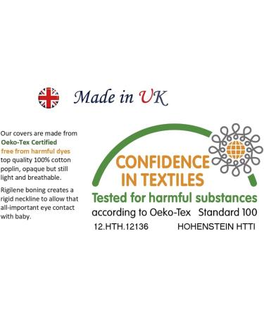 BebeChic.UK Oeko-Tex Certified 100% Cotton Breastfeeding Cover Boned Nursing Top - Silver Grey/White Dot - Buy Online on GoSupps.com