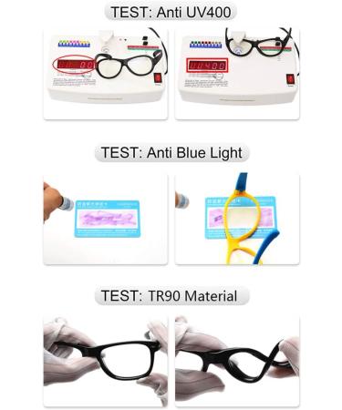 Kids Computer Glasses Eyeglasses Frame for Kids Non-Prescription Glasses Clear Lens Reading/Gaming Glasses for Kids Blue Frame - Buy Online on GoSupps.com