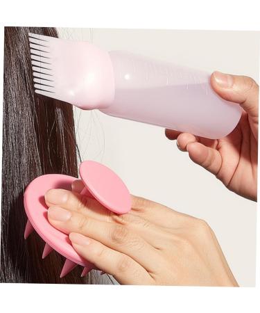 Ipetboom 2 Sets Hair Dye Bottle Hair Color Brush Oil Hair Dye Brush Hair Color Applicator Bottle Hair Coloring Applicator Hair Rinse Scalp Applicator Bottle Root Modeling Comb Plastic Pink - Buy Online on GoSupps.com