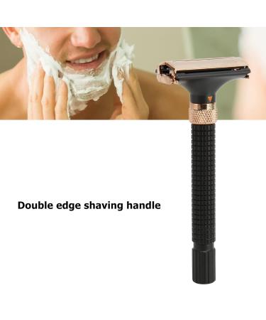 Double Edge Metal Safety Razor Handle - Reusable Grip Manual Shaver for Men & Women - Durable & Stylish Black - Buy Online on GoSupps.com