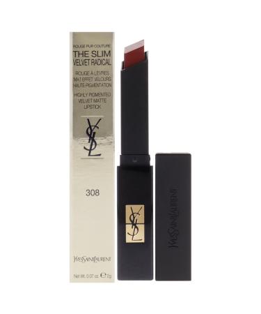 Yves Saint Laurent The Slim Velvet Radical Matte Lipstick - 308 Radical Chili for Women - 0.07 oz Lipstick