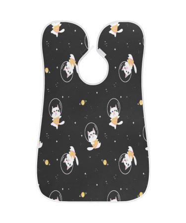 Galaxy Cat Beard Bib Apron | Non-Stick Waterproof Hair Catcher for Men | Perfect Grooming Cape with Suction Cups - Ideal Gifts - Buy Online on GoSupps.com