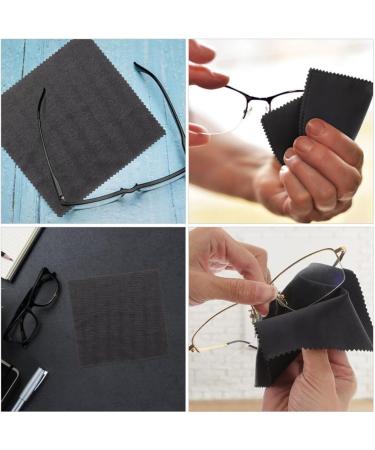 NOLITOY Glasses Cleaning Cloth - 50pcs Eyeglasses Wipes 4.7 Inch Sunglasses & Lens Cleaner for Cameras Phones Laptops & TV Screens - Black - Buy Online on GoSupps.com