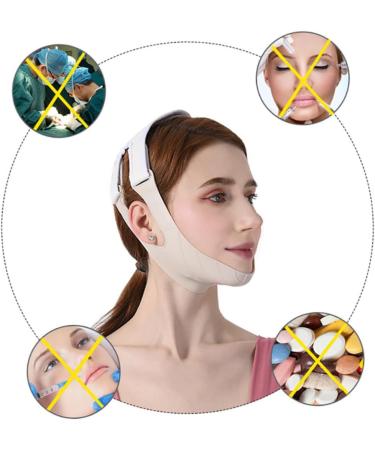 FRCOLOR Facial Slimming Strap 1pc Thin Belt V -lift Beauty Facial Slimming Beauty V Line Lifting Belt Chin Lift Belt Compact Facial Double Chin Strap - Buy Online on GoSupps.com