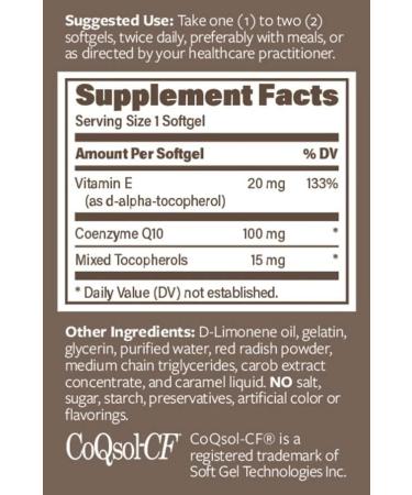 Buy Co-Enzyme Q10 Crystal-Free 120 Softgels - Premium Quality for Heart Health | International Shipping Available - Buy Online on GoSupps.com