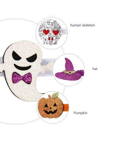 Minkissy 5PCS Halloween Hair Clips for Kids - Glitter Pumpkin & Bat Designs - Boutique Hair Accessories for Young Girls & Toddlers - Buy Online on GoSupps.com