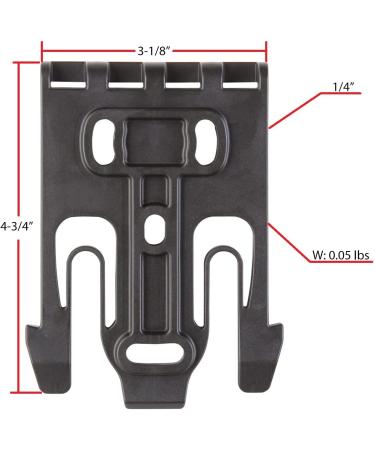 Safariland Quick Locking System Kit 9006483 - Black Polymer Attachment for Weapon Holster - Buy Online on GoSupps.com