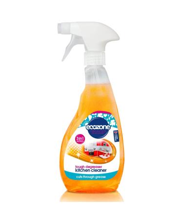 Ecozone Tough Degreaser Kitchen Cleaner Spray 2-in-1 Eco Friendly Vegan Universal Plant-Based Cleaning for Hobs Worktops Splashbacks & More Cleans Degreases & Sanitises Citrus Burst Scent (500ml) mTough Degreaser Kitchen Cleaner Spray - Buy Online on GoSupps.com