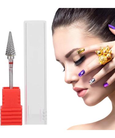 Tungsten Steel Nail Art Manicure Drill Bits - Red Electric Pedicure Grinding Head - Buy Online on GoSupps.com