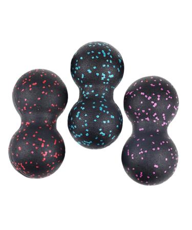 Garneck 3st massage roller exercise roller peanut balls train physical roller massage ball peanut yoga roll peanut shoulder roller foot sole scroll wheel ball hold massage ball fitness