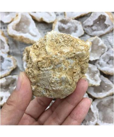 Natural Crystal Rough Natural White Agate Geode Slice Quartz Crystal Cluster MineralsCrystal Home Decoration for Decoration Stone Generator HOMEZHOU 2pcs - Buy Online on GoSupps.com