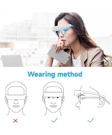 Light Therapy Glasses Wearable UV-Free Blue White LED Light Therapy Happy Lamp Goggles Natural Relief for Good Sleep Boost Energy and Jet Lag - Buy Online on GoSupps.com