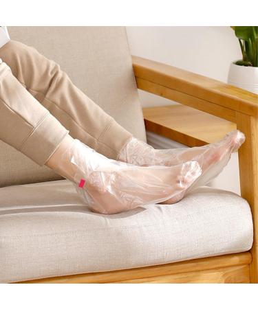 Lot de 200 sacs de p dicure jetables en plastique transparent pais avec autocollants pour p dicure et spa - Buy Online on GoSupps.com