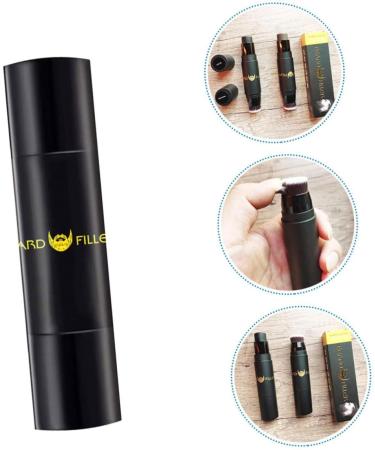 Mipcase Beard Dye Stick Mustache Pen Pro Concealer Beard Guide Professional Beard Shaping Filler Man Filling 11.7x2.5cm Black - Buy Online on GoSupps.com