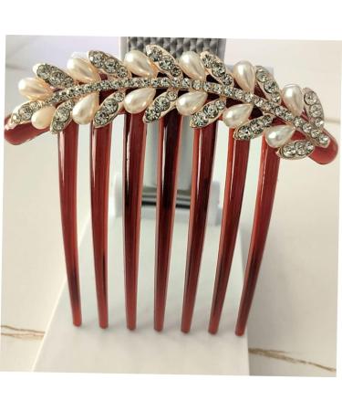 Ipetboom Rhinestone Hair Clip Bridal Hair Comb Hair Styling Accessories Bridal Hair Jewelry Wedding Hair Comb Aesthetic Hair Accessories Hair Pin South Korea Bride Alloy Hair up - Buy Online on GoSupps.com