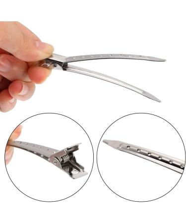 Rmeet Alligator Hair Clips - 24 Pack Metal Crocodile 3.5 Inch Stainless Steel Duck Bill Hair Clamps for Women & Girls - Durable Silver Hair Accessories - Buy Online on GoSupps.com