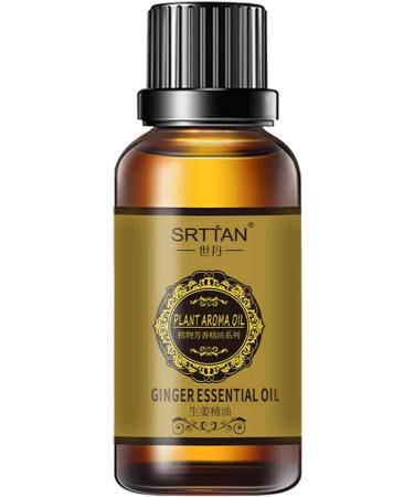 Natural Abdominal Drainage Ginger Oil - 10ml Essential Oil for Slimming & Lymphatic Massage - Buy Online on GoSupps.com