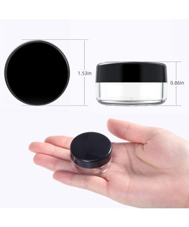 24 Pcs 10ml Black Empty Cream Cans - Clear Crucible Tap Pots for Lotions Mini Candles & Cosmetics - Buy Online on GoSupps.com