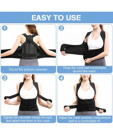 ACWOO Adjustable Posture Corrector for Men & Women - Breathable Back Straightening Trainer - Buy Online on GoSupps.com