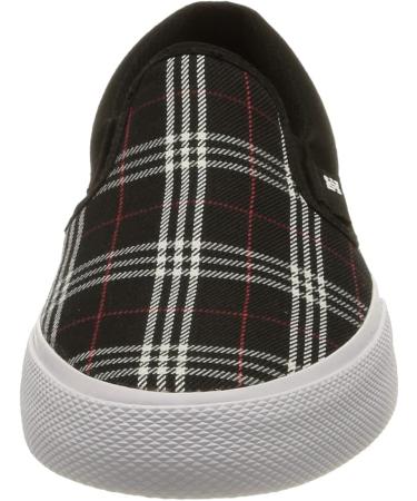 DC Shoes Women's Manual Sneaker 40 EU - Black Plaid | International Shipping Available - Buy Online on GoSupps.com