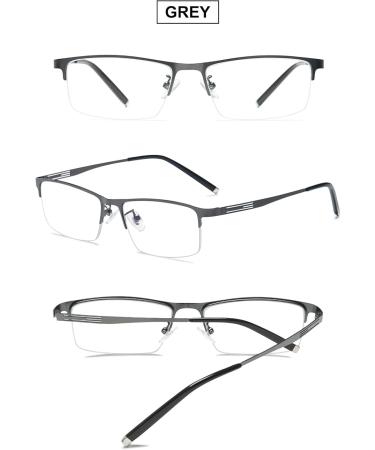 Vevesmundo Self-Tinting Blue Light Filter Glasses | Photochromic Sun Reading Glasses for Men | Gray Half-Frame 1.0 Lens - UV Protection & Short-Sightedness Solution - Buy Online on GoSupps.com
