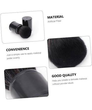 DOITOOL Black Makeup Foundation Brush Blush Makeup Brush Face Makeup Foundation Powder Cream Brush Cosmetic Supplies Mineral Makeup Foundation Bronzer Makeup Shower Stool Liquid Travel 8.3x3.3cm Black - Buy Online on GoSupps.com