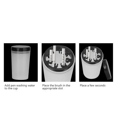 Nail Art Tip Brush Holder & Cleaner | Best Brush Washing Bucket for Nail Art Makeup - Buy Online on GoSupps.com