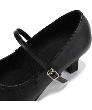 Shop Women's Latin Dance Shoes - Comfortable Salsa & Tango 5cm Heel - SWDZM Black Suede - Buy Online on GoSupps.com