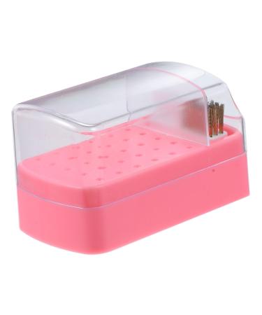 VINTORKY nail polish head box nail tech organizers and storage nail drill organizers nail grinding head holder nails drill bits nail supplies nail art salon goods plastic Accessories clean
