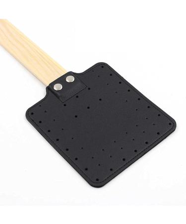 liangshi Leather Swatter Wooden Handle Household (Charcoal Black) - Buy Online on GoSupps.com