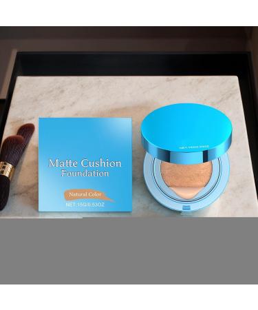 Makeup Cushion Foundation | Long-Lasting Matte Foundation for Women | Concealing Brightening Cream for School Travel Parties Business Trips Camping - Buy Online on GoSupps.com