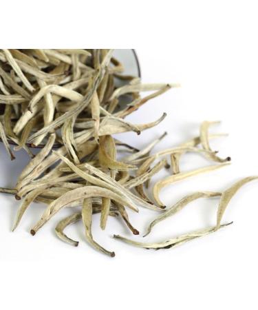 GOARTEA 250g(8.8oz) Supreme Grade Silver Needle White Tea Th Blanc Baihao Yinzhen Th Blanc Chinese Silver Tips Loose Leaf White Tea - Buy Online on GoSupps.com