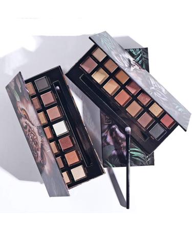 14 Colors Tiger Eyeshadow Palette Matte Shimmer Waterproof Smudge-Proof Long Lasting Pigmented Makeup (A2) - Buy Online on GoSupps.com