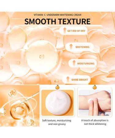 Underarm Whitening Cream Whitening Moisturizing Cream Improve Dull Skin Tone Suitable for All Skin Types (3PCS) - Buy Online on GoSupps.com