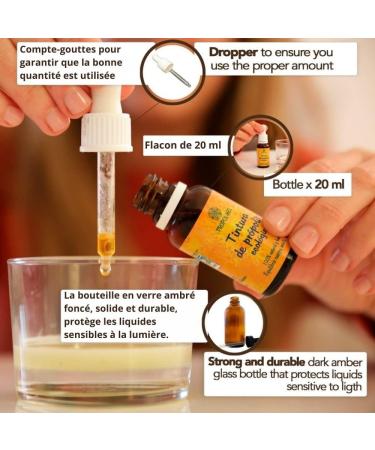 Mother Propolis tincture - 20 ml - ORGANIC. Promotes the well-being of the throat. 100% natural. 15% weight/volume. - Buy Online on GoSupps.com