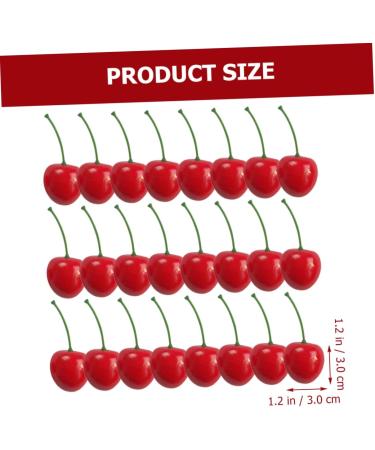 Cabilock 250 Pcs False Cherry Kids Toys Home Decor Fake Fruit Simulated Cherry Decor Fake Cherry Photo Prop for Decor Cherry Desktop Adornment Cherry Ornament Household Child Cherries Foam Redx5pcs 3x3cmx5pcs - Buy Online on GoSupps.com