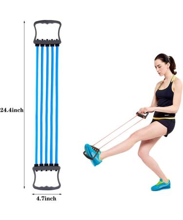 Wilsonzin Fitness Expander - 5 Removable Resistance Bands for Home & Studio Muscle Training - Buy Online on GoSupps.com