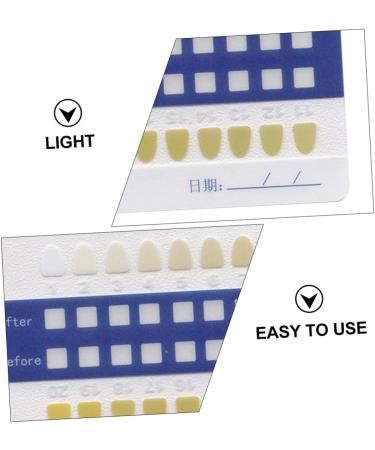 Ultechnovo Tooth Color Card Set - 6 Pieces x 20 | Accurate Tooth Shade Guide for Bleaching & Oral Care - Buy Online on GoSupps.com
