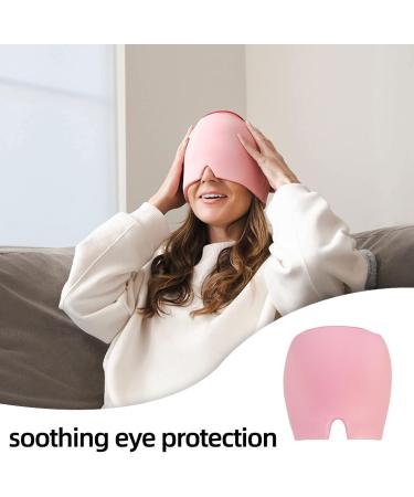 Kgduyc Cooling Eye Mask - Reusable Hot & Cold Compress Headgear for Migraine Relief (Pink) - Buy Online on GoSupps.com