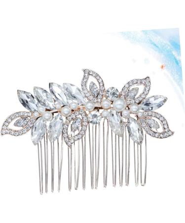 FRCOLOR Accessories comb Hair Clips headpieces hair barrettes for women Bride Insert Comb wedding headdress hair accessories for women wedding gold hair pin crystal hair comb Comb - Buy Online on GoSupps.com