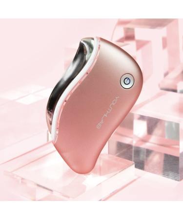 YouthLab ProSculpt Gua Sha Tool | Heat/Electric Vibration | Anti-Aging & Wrinkle Reduction | Facial Sculpting/Tightening | Eye Puffiness & Tension Relief | Acupressure | Face Lift | Double Chin | Rose Gold - Buy Online on GoSupps.com