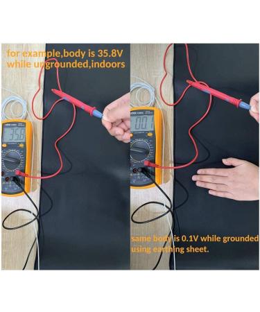 Grounding Mat Kit (2 Pack)-2 Grounding Mats (10 x 26.7") with Grounding Adapter  2 Straight Cords (15ft) and 2 Grounding Wristbands - Reduce Inflammation  Improve Sleep and Help with Anxiety - Buy Online on GoSupps.com